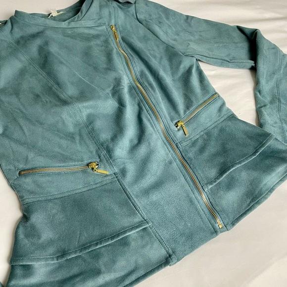 Gianni Bini faux suede Moto jacket - Picture 2 of 7